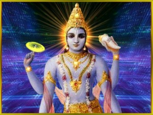 The four handed form of Lord Hari