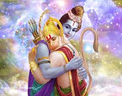 lord Hanuman and Lord Rama 