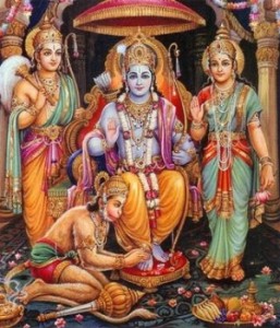 Sri Sri Sita Rama Laksman and Hanuman